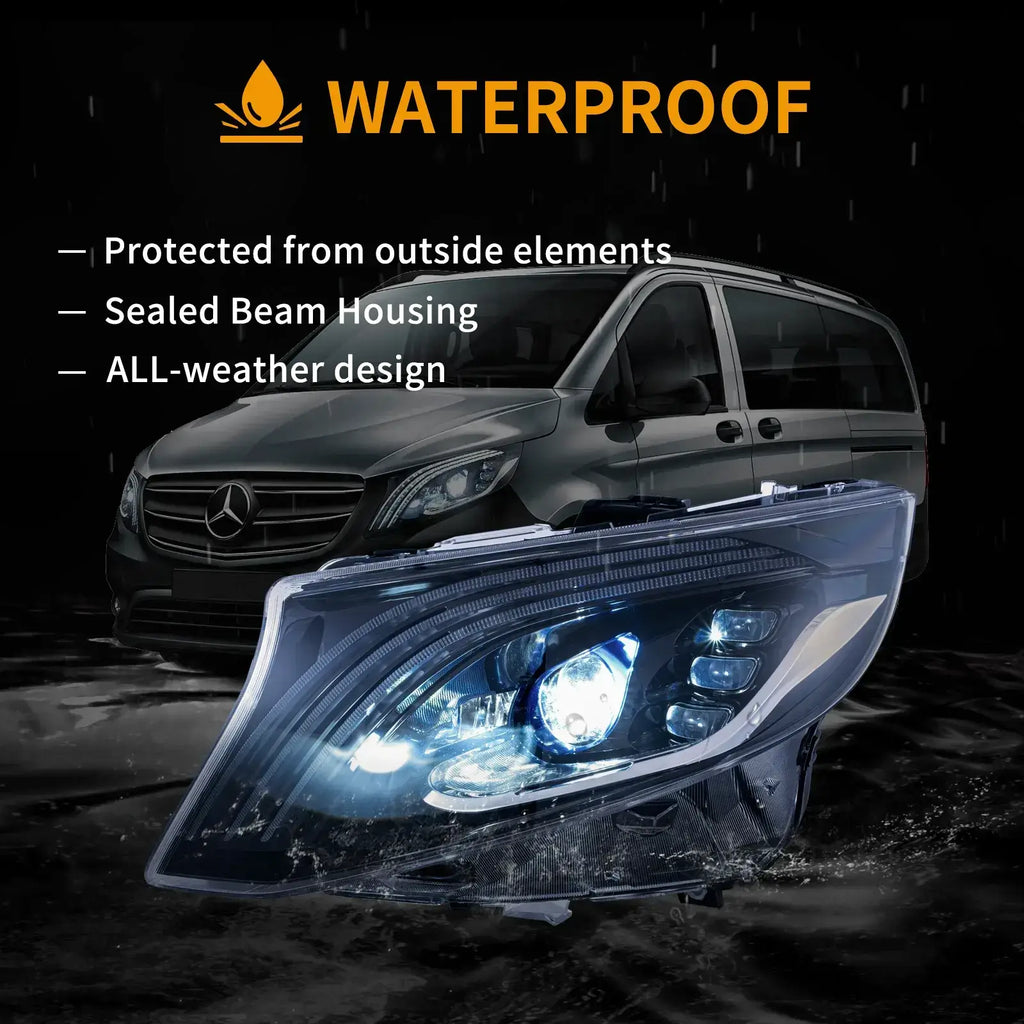 LED headlight for Mercedes-Benz Vito W447 Metris Emark approved