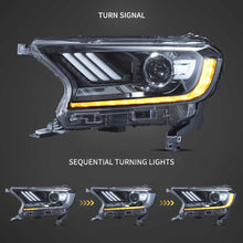 Carregar imagem no visualizador da galeria, 15-19-Ford-Ranger-T6-Vland-LED-Projector-HeadLights-WSequential-L_R-YHA-RG-8101B-2B31A_2