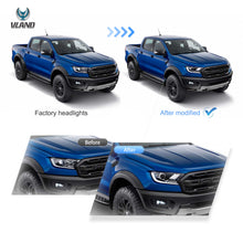 Carregar imagem no visualizador da galeria, 15-19-Ford-Ranger-T6-Vland-LED-Projector-HeadLights-WSequential-L_R-YHA-RG-8101B-2B31A_5