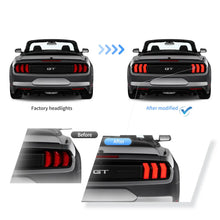 Carica l&#39;immagine nel visualizzatore di Gallery,  15-23-Ford-Mustang-S550-Vland-Upgrade-Tail-Lights-With-5-Modes-YAB-XMT-2036A-5