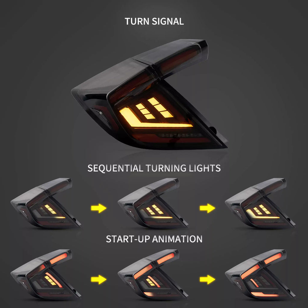 16-21-Honda-Civic-10th-Gen-FK4FK7FK8-Hatchback-Vland-II-LED-Tail-Lights-YAB-SY-0377A-DS1YC