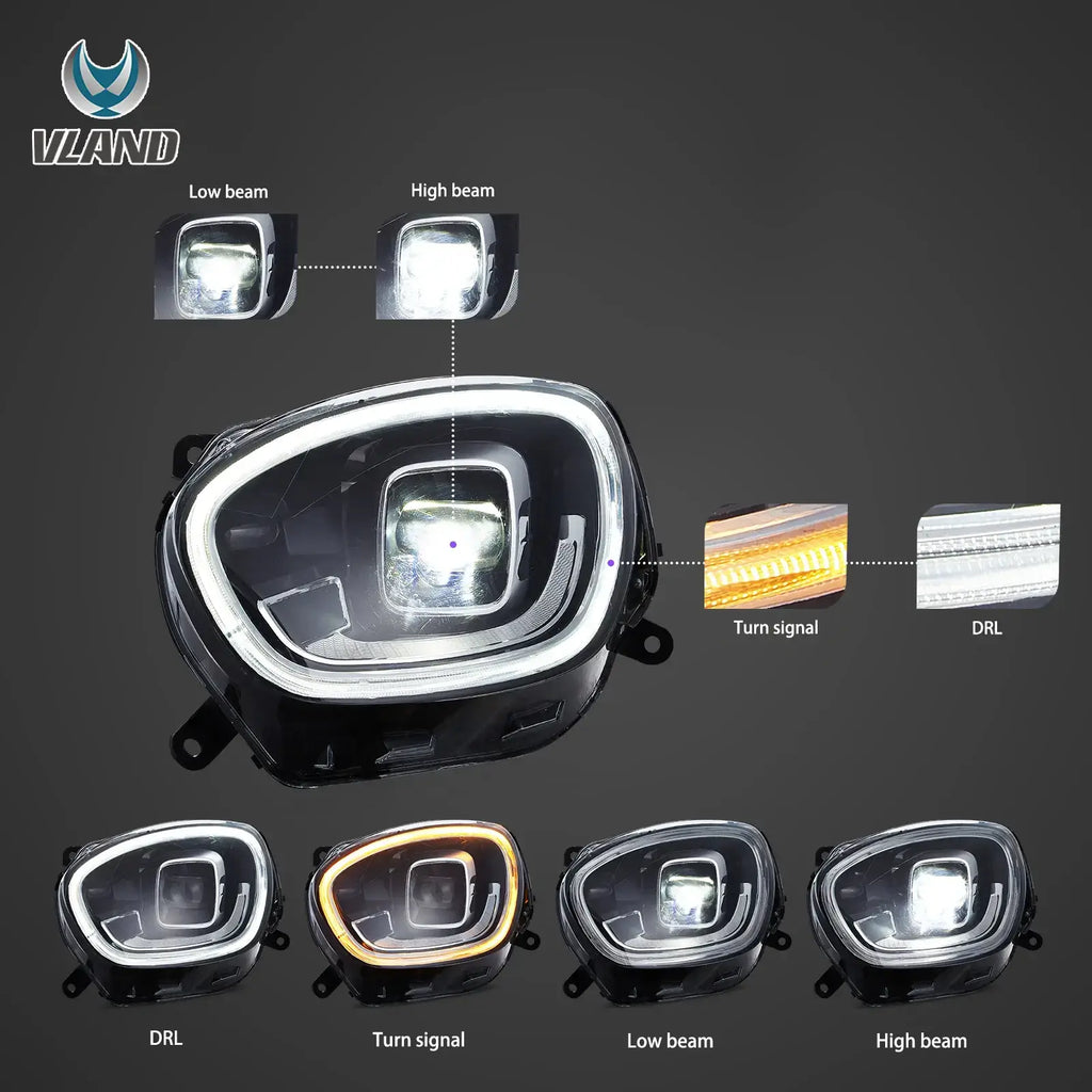 17-20 Mini Countryman F60 Vland Full LED Dual Beam Projector Headlights