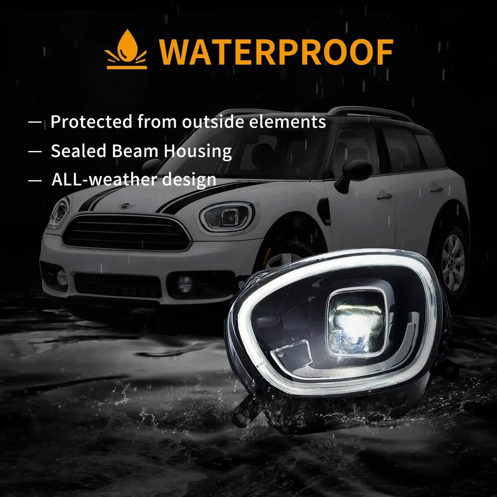 17-20 Mini Countryman F60 Vland Full LED Dual Beam Projector Headlights