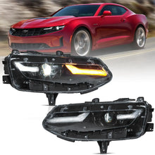 Заредете изображението в програмата за преглед на галерия, 19-24 Chevrolet Chevy Camaro Vland Full LED Dual Beam Projector Headlights