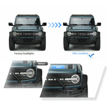 Cargar imagen en el visor de la galería, 20-24-Ford-Bronco-Vland-Full-LED-Projector-RGB-Headlights-YAA-BRC-2062A-4