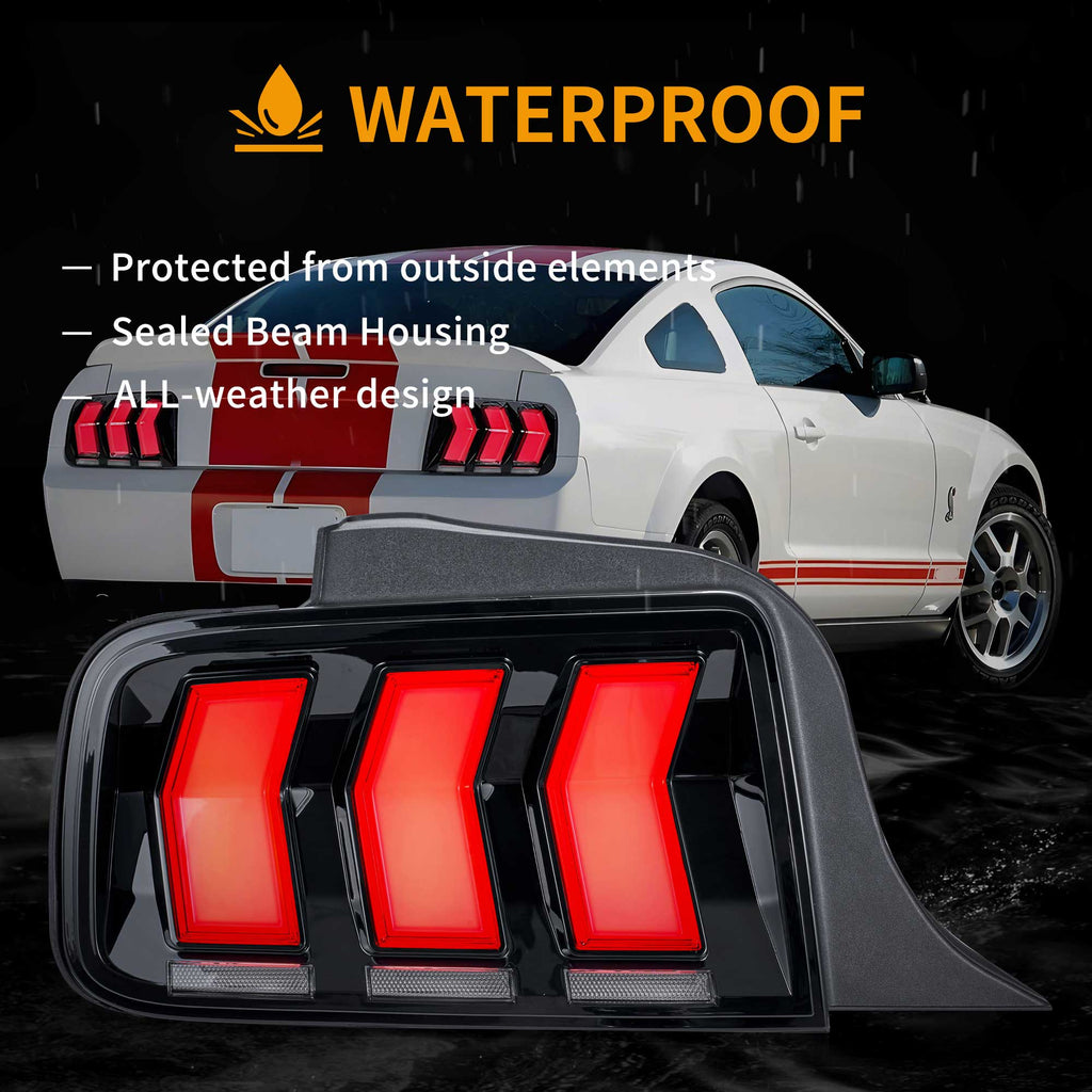 2005-2009-Ford-Mustang-5th-Gen-S197-Vland-LED-Tail-Lights-Amber-Sequential-Turn-Signal-YHB-YM-8096-TM1YC_6