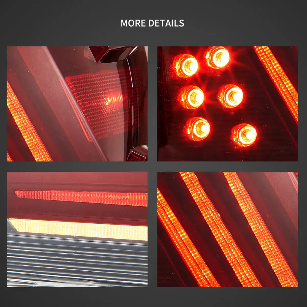 Vland Carlamp LED-Rückleuchten für Lexus 2006–2012 IS250 IS350 ISF, rote Linse