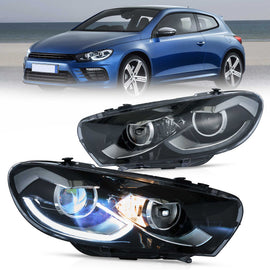 2009-2014 VW Scirocco LED Headlights With Start-up animation