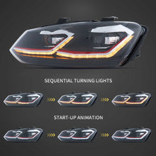 Indlæs billede til gallerivisning 2009-2018 VW Polo MK5 6R 6C Vland Full LED Headlights Golf MK7.5 Style