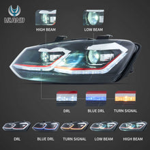Indlæs billede til gallerivisning 2009-2018 VW Polo MK5 6R 6C Vland Full LED Headlights Golf MK7.5 Style
