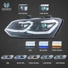 Indlæs billede til gallerivisning 2009-2018 VW Polo MK5 6R 6C Vland Full LED Headlights Golf MK7.5 Style