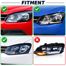 Indlæs billede til gallerivisning 2009-2018 VW Polo MK5 6R 6C Vland Full LED Headlights Golf MK7.5 Style
