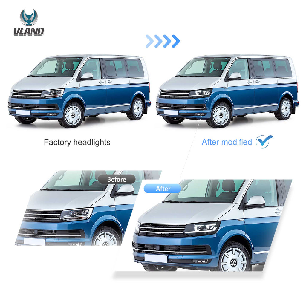 2015-2019-VW-Transporter-T6-Vland-LED-Projector-Headlights-YAA-MTV-0558A-4