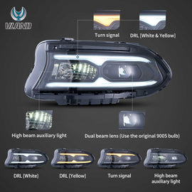 2015-2023-Dodge-Charger-Halogen-Models-Vland-Projector-Headlights-YAA-XCHR-2033A-2P41A-3