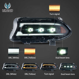 2015-2023-Dodge-Charger-Vland-Bi-LED-Projectors-Headlights-Black-YAA-XCHR-2033B-2B31A-3