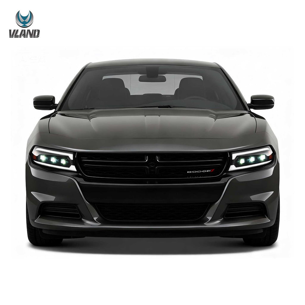 2015-2023-Dodge-Charger-Vland-Bi-LED-Projectors-Headlights-Black-YAA-XCHR-2033B-2B31A-9