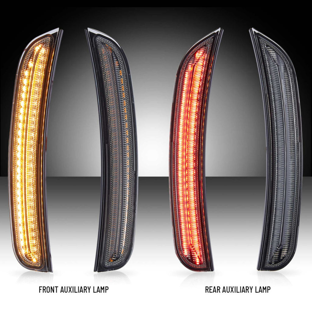 2015-2023 Dodge Charger LED Side Mark 2 Pair Front And Rear