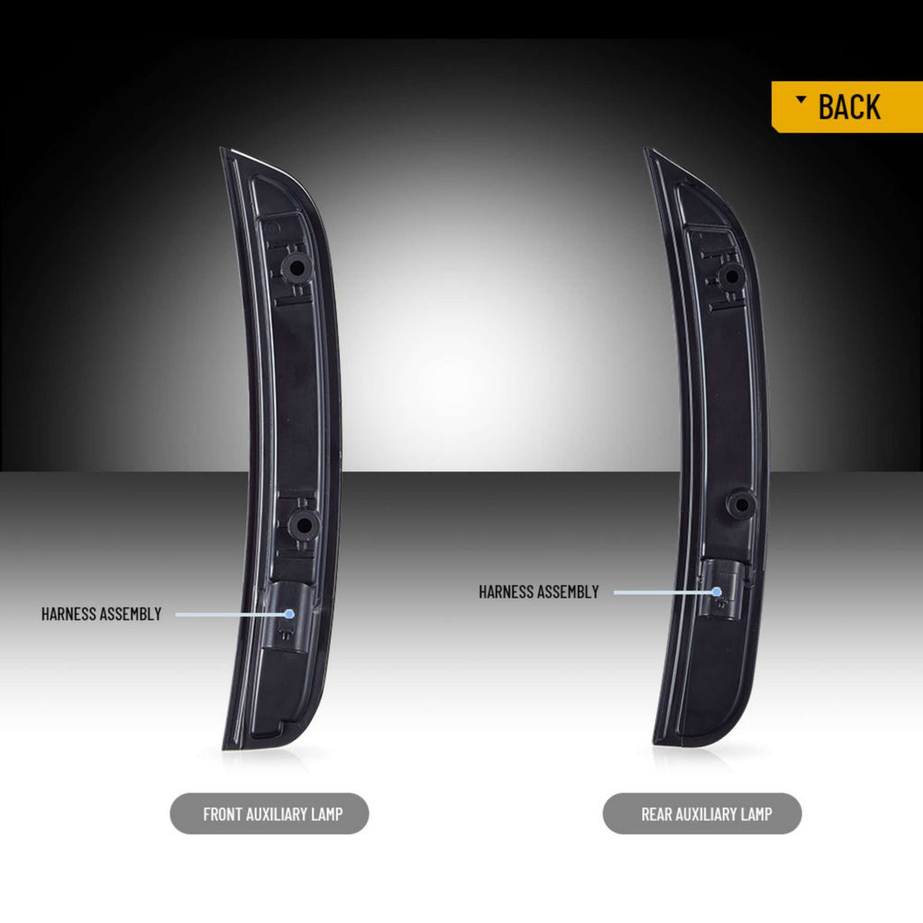 2015-2023 Dodge Charger LED Side Mark 2 Pair Front And Rear