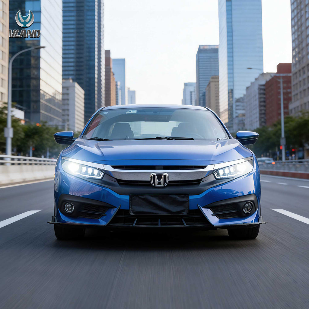 Honda Civic 10 Sedan/Coupe/Hatchback/Type R 2016-2021 Vland LED Headlights
