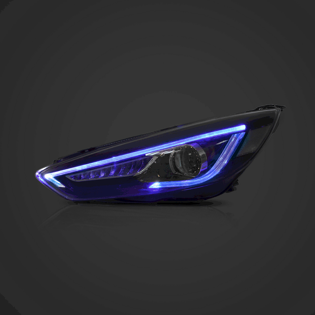 Vland  Headlights For 2015-2018 Ford Focus Dual Beam Lens