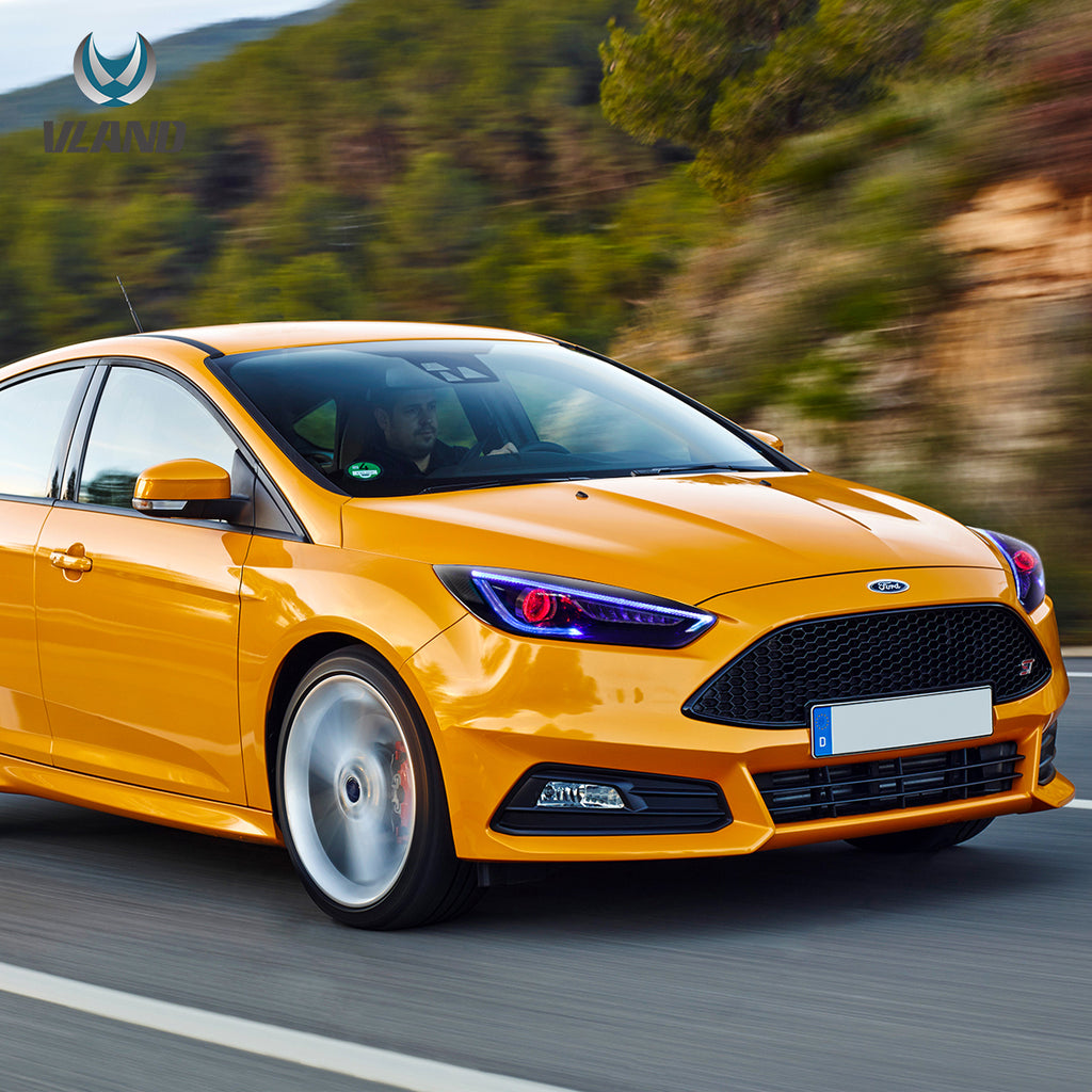 Vland  Headlights For 2015-2018 Ford Focus Dual Beam Lens