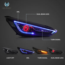 Load image into Gallery viewer, VLAND LED Headlights Fit For 15-18 Ford Focus MK3 ST RS A Pair