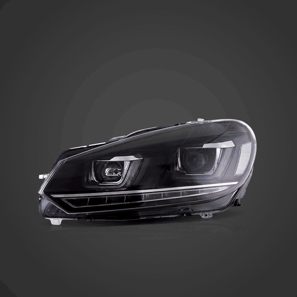 0814 VW Golf Mk6 Vland Dual Beam Projector Aftermarket Headlights