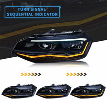 Ladda upp bild till gallerivisning, VLAND Headlight for Polo MK6 2017-2021 with Sequential Turn Signal