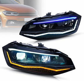 VLAND Headlight for Polo MK6 2017-2021 with Sequential Turn Signal