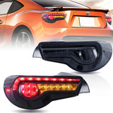 Vland Carlamp LED задна светлина за 2013-2020 Toyota 86, Subaru BRZ, Scion FR-S Червен/Прозрачен