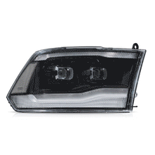 Cargar imagen en el visor de la galería, Vland-09-18-Dodge-Ram-1500-2500-3500-HeadLights-Full-LED-Black-YAX-RM-6002B-1
