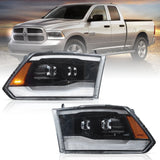 Vland Dodge Ram 1500 2500 3500 09-18 HeadLights Full LED Black