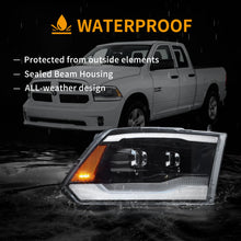 Cargar imagen en el visor de la galería, Vland-09-18-Dodge-Ram-1500-2500-3500-HeadLights-Full-LED-Black-YAX-RM-6002B-6