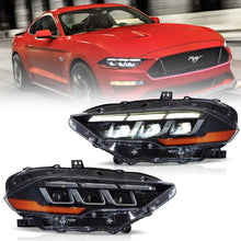 Carica l&#39;immagine nel visualizzatore di Gallery, Vland-18-24-Ford-Mustang-Headlights-Full-LED-With-S650-Style-YAA-XMT-2037B-2P31A-1