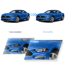 Carica l&#39;immagine nel visualizzatore di Gallery, Vland-18-24-Ford-Mustang-Headlights-Full-LED-With-S650-Style-YAA-XMT-2037B-2P31A-3