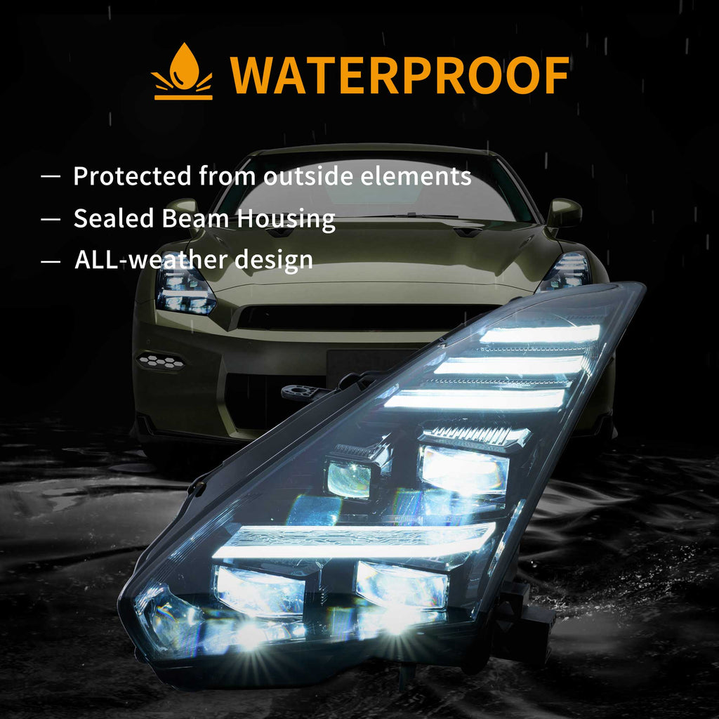 Vland 2008-2023 Nissan GT-R R35 LED Projector Headlights