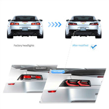 Cargar imagen en el visor de la galería, Vland-2014-2015-Chevrolet-Camaro-LED-Tail-Lights-YAB-CMR-0340_8