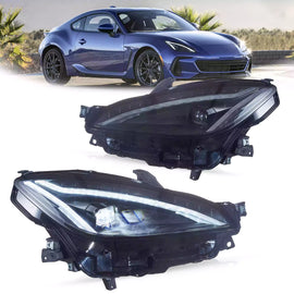 Vland 21-24 Toyota GR86 / Subaru BRZ Headlights With Full LED Dual Beam Projector