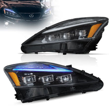 Charger l&#39;image dans la galerie, 06-12 Lexus IS250/IS250C/IS350/IS220d &amp; 08-14 ISF(XE20) Vland Matrix Projector Headlights With Blue DRL