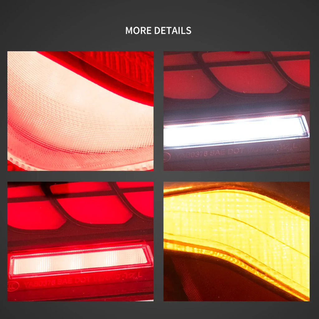Vland Carlamp Задни светлини Подходящи за BMW 5 Series F30 2011-2016 Червени
