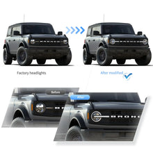 Заредете изображението в програмата за преглед на галерия, Vland-Headlights-For-20-up-Ford-Bronco-YAA-BRC-2062-4