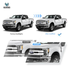 Carica l&#39;immagine nel visualizzatore di Gallery, Vland-Headlights-For-2017-2019-Ford-F250-350-450-F550-Super-Duty-YAA-F250-2055-2B31A-5