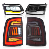 Vland Headlights & Tail Lights For 2009-2018 RAM 1500 2500 3500