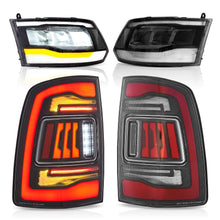 Заредете изображението в програмата за преглед на галерия, Vland Headlights &amp; Tail Lights For 2009-2018 RAM 1500 2500 3500