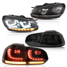 Load image into Gallery viewer, Vland-Headlights-_-Tail-Lights-For-2008-2013-Golf-MK6-LED-set-_E-mark_-W-sequential_3