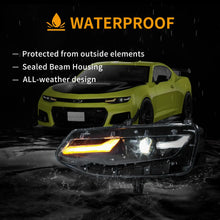 Carica l&#39;immagine nel visualizzatore di Gallery, 19-24 Chevrolet Chevy Camaro Vland Full LED Dual Beam Projector Headlights