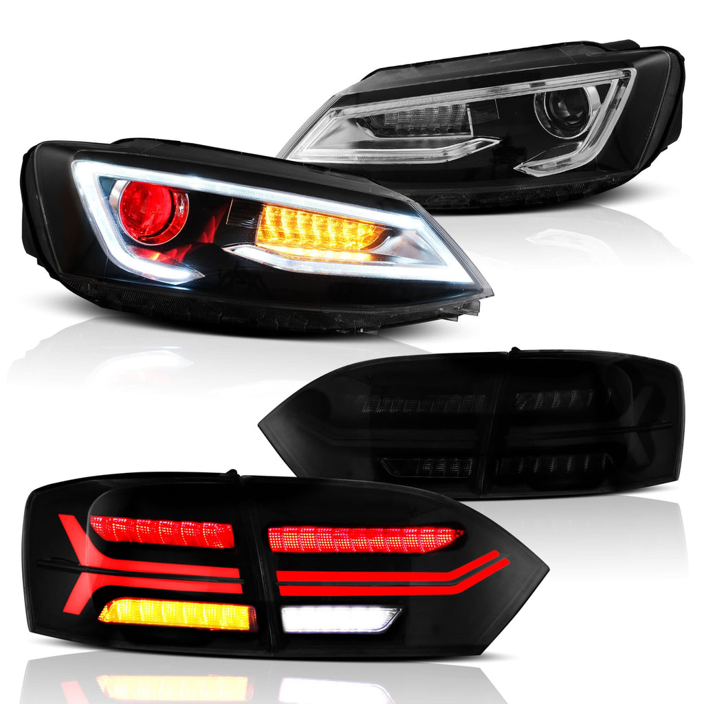 Vland Headlights & Tail Lights For 2011-2014 VW Jetta MK6 [E-mark]