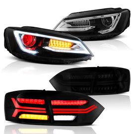 Vland Headlights & Tail Lights For 2011-2014 VW Jetta MK6 [E-mark]