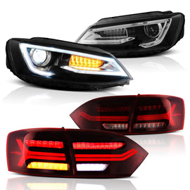 Vland Headlights & Tail Lights For 2011-2014 VW Jetta MK6 [E-mark]