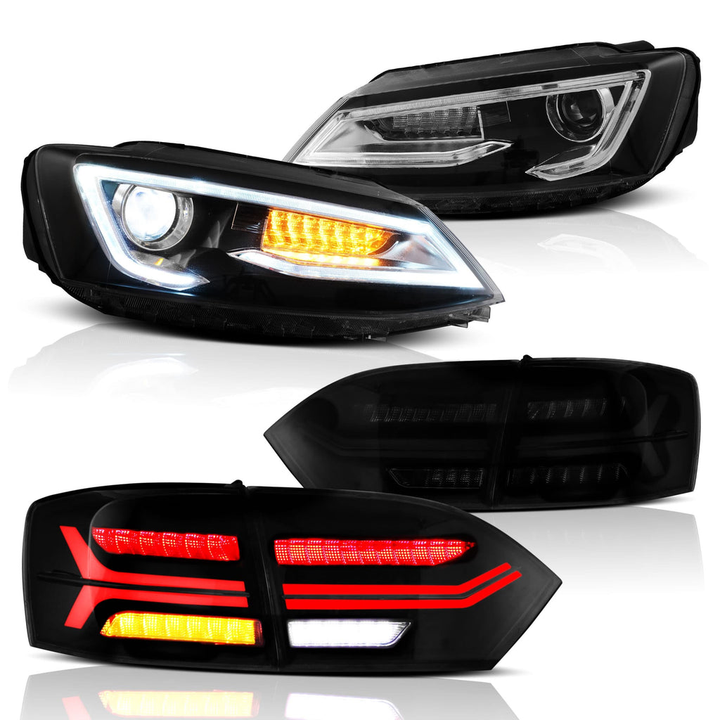 Vland Headlights & Tail Lights For 2011-2014 VW Jetta MK6 [E-mark]